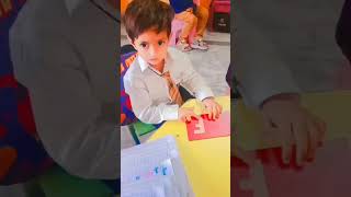 Activity of Letter (F f) fish 🐋 learn on board on flash card book P.G class The Aspire Habibabad.