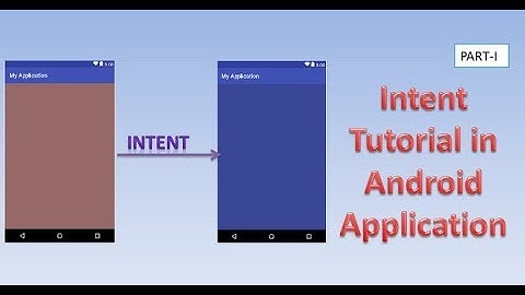 Intent Tutorial in Android Application,#27