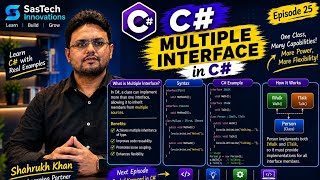 Multiple Interfaces in C# Explained with Examples | C# OOP Tutorial for Beginners | Episode 25