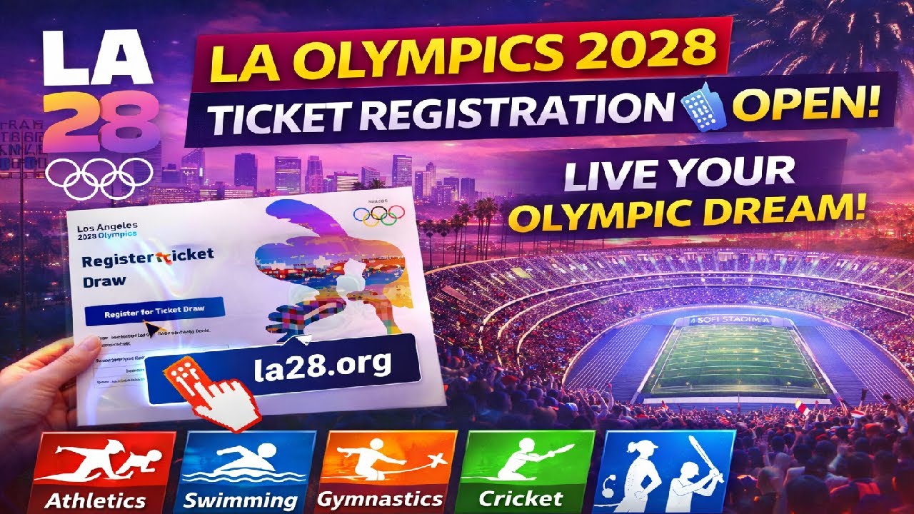 LA Olympics 2028 Tickets Open 🎟️ | Ticket Draw Registration Started | How to Apply? 