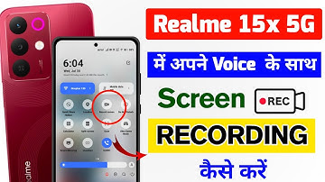 realme 15x 5g me screen recording kaise kare | realme 15x 5g screen recording with sound settings 
