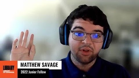 Matthew Savage: 2022 Junior Fellows Program Display Day