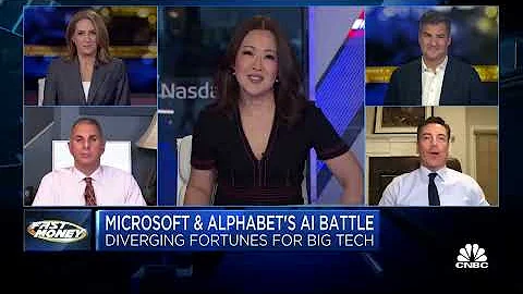 Alphabet and Microsoft Square Off Over AI | Dan Nathan & Guy Adami on CNBC's Fast Money
