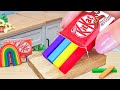 Rainbow cake using kitkatamazing mini rainbow kitkat cake decorating chocolate cake recipe