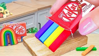 Rainbow Cake Using KITKAT🌈AMAZING Mini Rainbow KITKAT Cake Decorating 🎂Chocolate Cake Recipe