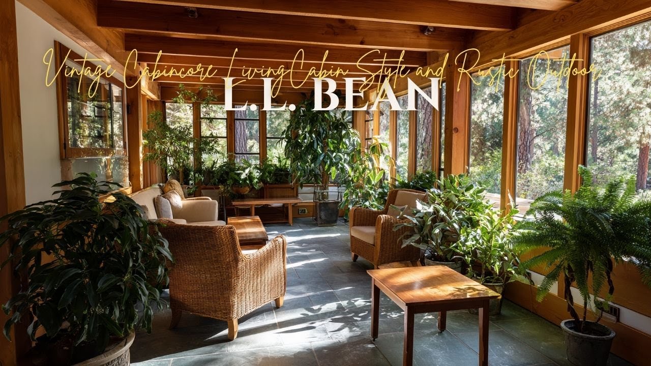 Vintage Cabincore Living Inspired by L L  Bean Cabin Style and Rustic Outdoor Textures