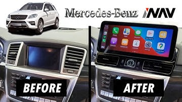 INAV Qualcomm Android 12.3 screen 2012 Mercedes Benz ML W166 Navigation Apple CarPlay Android Auto