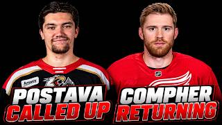 Postava CALLED UP! Compher Returns, Larkin Still Wants Out? | 7 Minute Wings