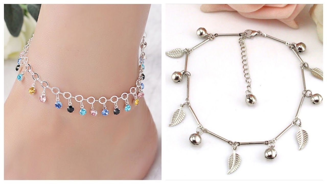 LATEST SILVER PAYAL/ANKLET DESIGNS FOR GIRLS,