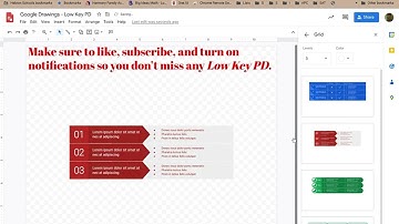 Low Key PD: Google Drawings - Insert - Diagram