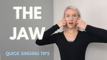 Quick Singing Tips | The Jaw. Jaw Release Exercises and Anatomy of the Jaw 🗣️💙