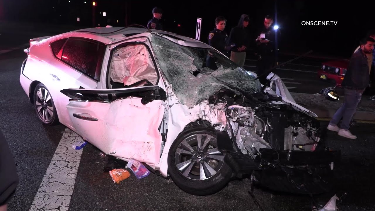 Four Taken to Hospital After Major Crash | Chula Vista - YouTube