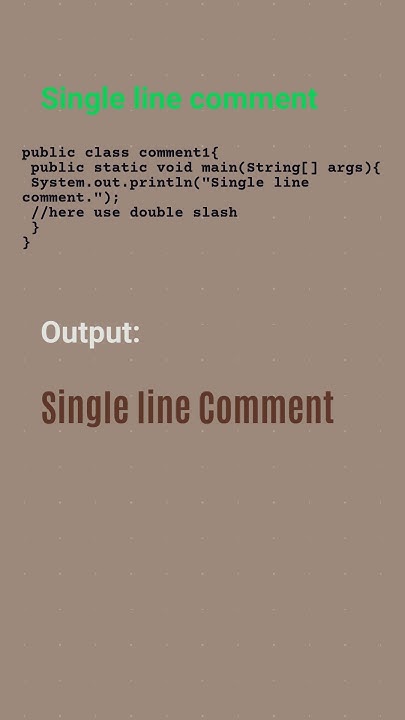 Comments in java #shorts #java #comment #comments #privatecode @pvtcode ...