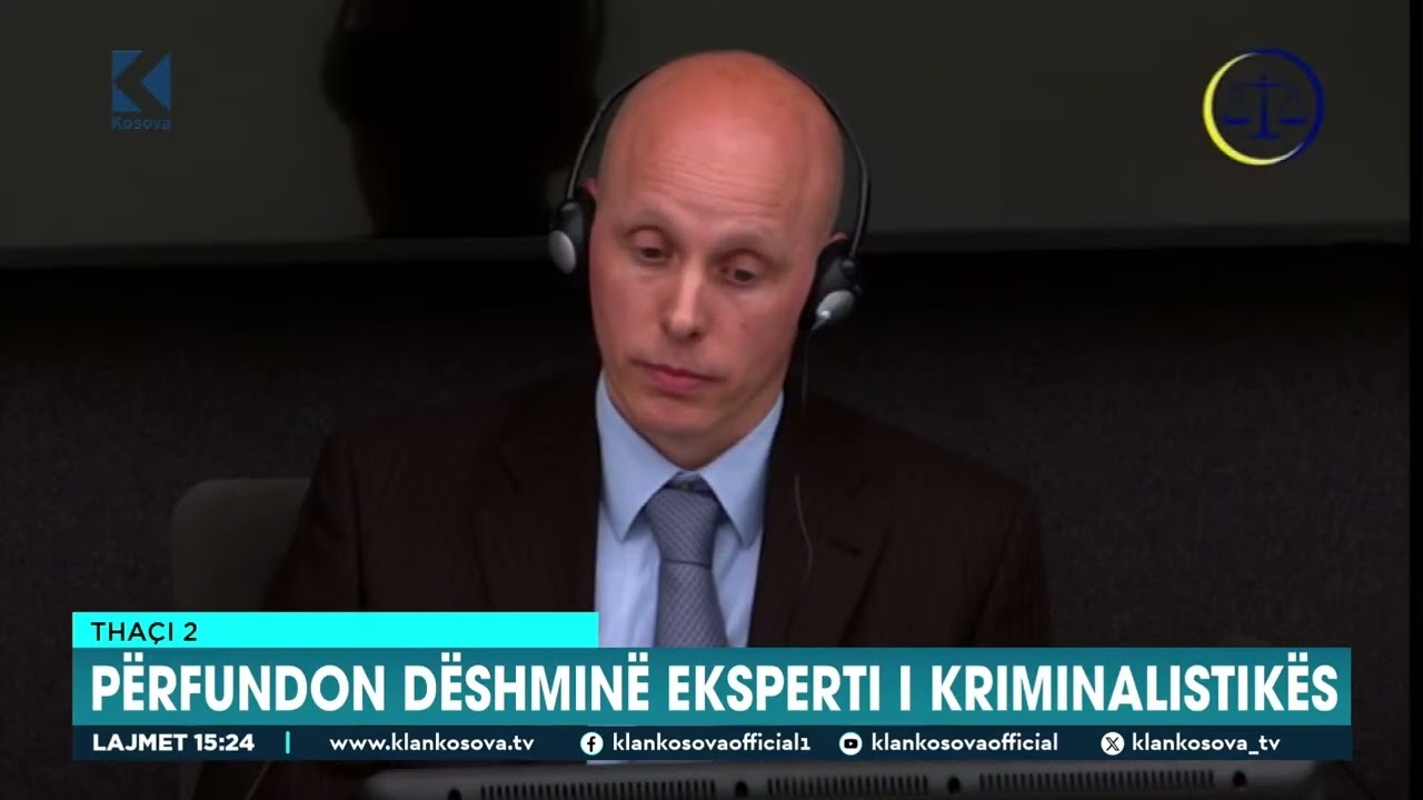Thaçi 2 - Përfundon dëshminë eksperti i kriminalistikës