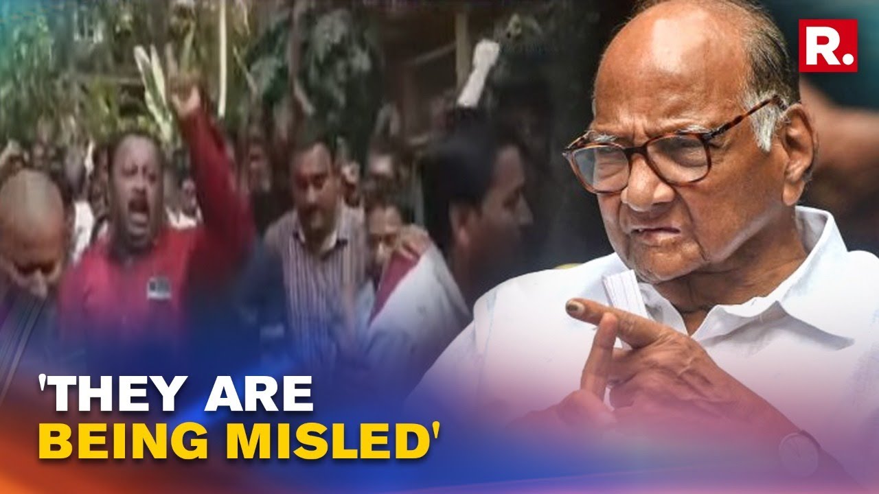 NCP Chief Sharad Pawar Reacts To MSRTC Workers' Protest Outside His Mumbai Residence