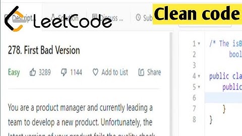 First Bad Version | Leetcode 278 Solution | Searching and Sorting | leetcode 278 | CoderNight