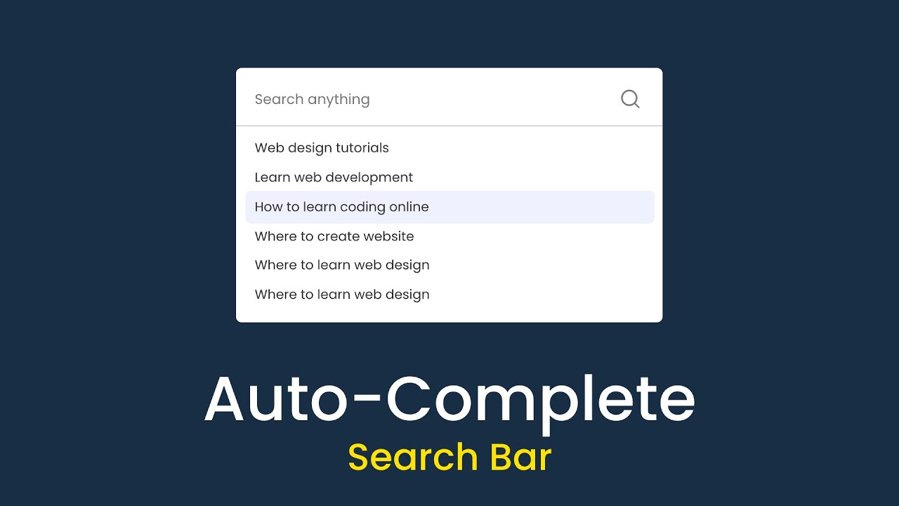 Searches in the search bar done without autocomplete show “No