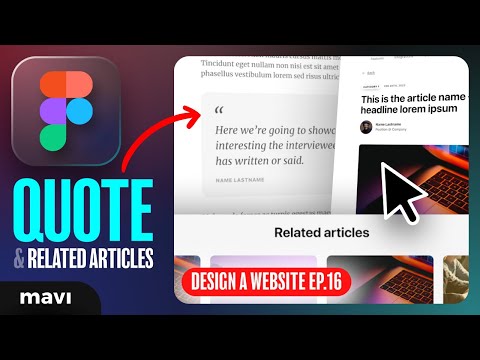 WEB DESIGN IN FIGMA ep.16: Finalizing The BLOG ARTICLE Page – Free UX / UI Course