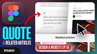 Celebrity WEB DESIGN IN FIGMA ep.16: Finalizing The BLOG ARTICLE Page – Free UX / UI Course Profile
