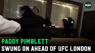 Paddy Pimblett confronted by Ilia Topuria ahead of UFC London