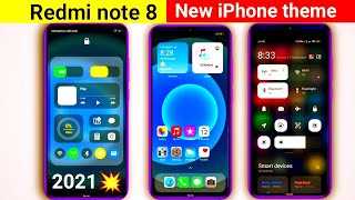 New ios 15 theme for redmi note 8 | best I phone theme for miui12 screenshot 3