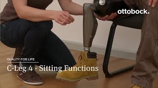 C-Leg 4: Sitting Functions | Ottobock screenshot 2