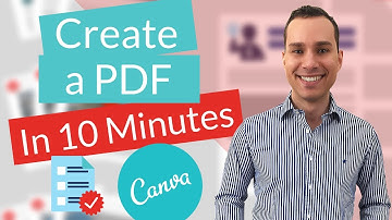 Easiest Way To Make PDF Using Canva  (Editable & Clickable)