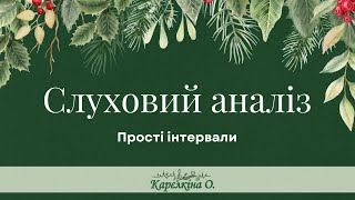 "Снігові кульки". Прості інтервали. Слуховий аналіз. Сольфеджіо