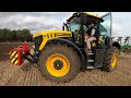 2022 JCB Fastrac 4220 Icon 6.6 Litre 6-Cyl Diesel Tractor (235 HP) with Amazone Cayros Plough