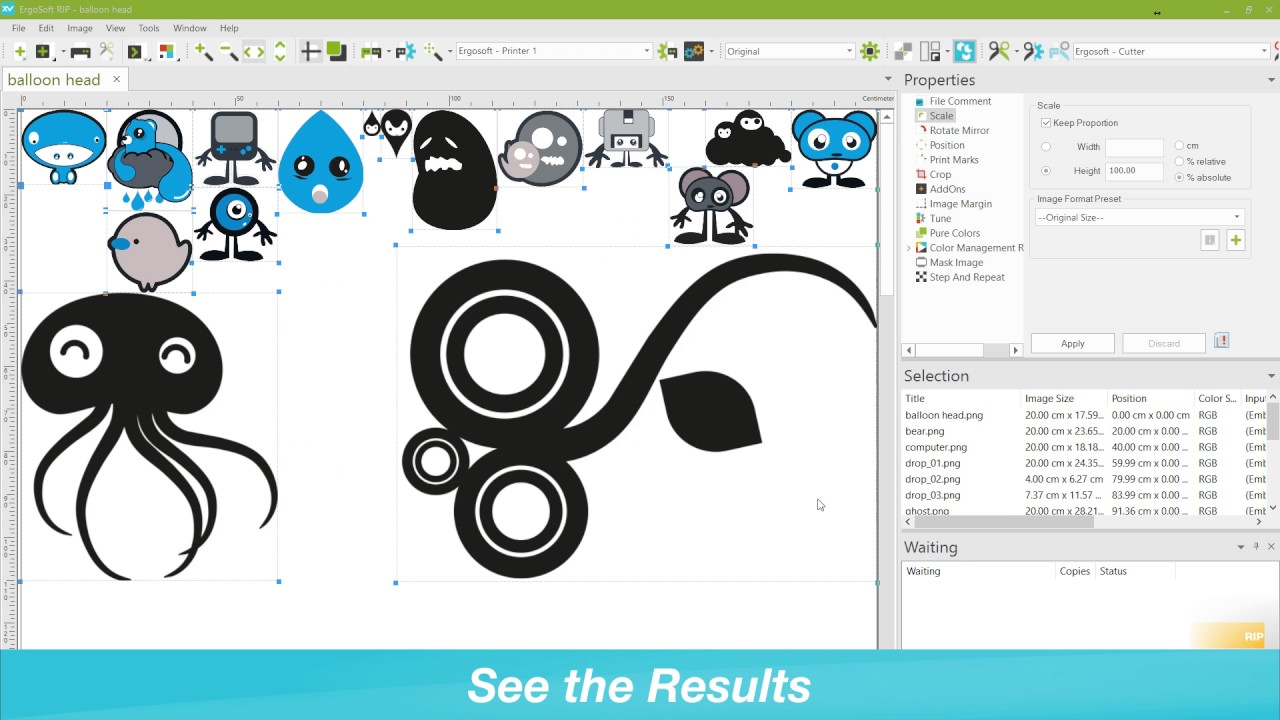 ErgoSoft RIP Version 15 TrueShape Nesting