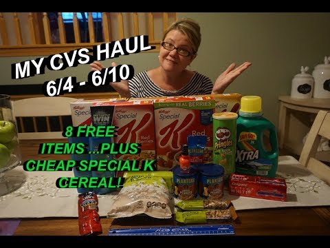 MY CVS HAUL:  6/4-6/10:  8 FREE ITEMS & CHEAP CEREAL DEAL!