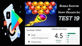 Testing Google Play Store Applications Test 19 "Bubble Shooter" by Happy Dragon Inc screenshot 1