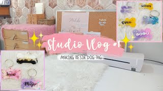 STUDIO VLOG #1 DOG TAG RESIN