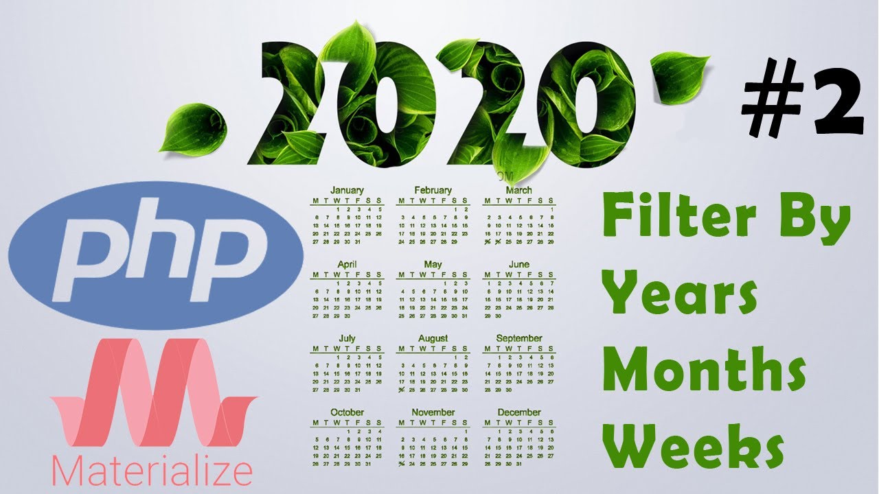 HOW TO MAKE A CALENDAR SCRIPT WITH PHP WITH FILTERS BY WEEK MONTH YEAR