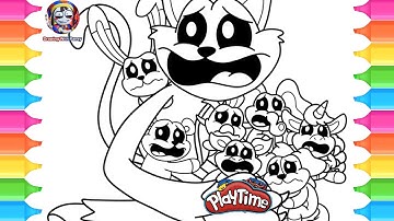 Poppy Playtime Chapter 3 New Coloring Pages /CATNAP is NOT a MONSTER...Smiling Critters