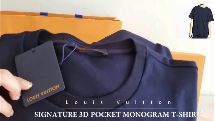 LOUIS VUITTON 3D SIGNATURE POCKET MONOGRAM TSHIRT, Luxury, Apparel