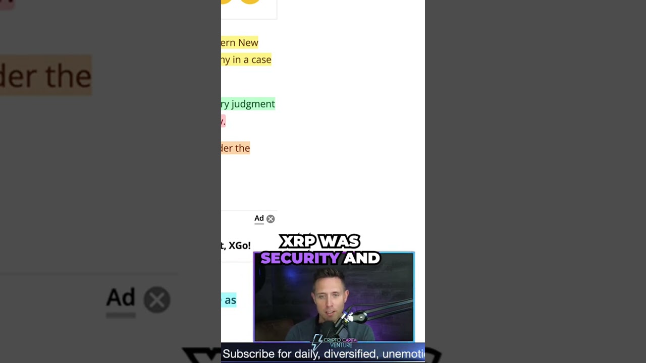 Game Changing Verdict  Ripple Triumphs   XRP Declared Not a Security