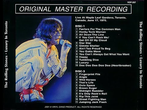 The Rolling Stones - June 17th, 1975 Maple Leaf Gardens, Toronto