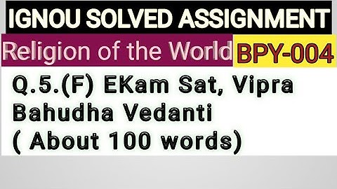 IGNOU SOLVED ASSIGNMENT BPY-004 Q.5(F)