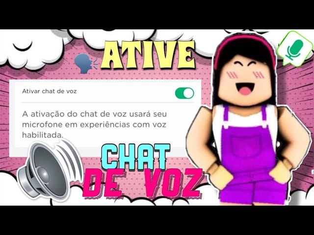 TUTORIAL como ATIVAR o CHAT de VOZ (VOICECHAT) no ROBLOX #roblox #robl