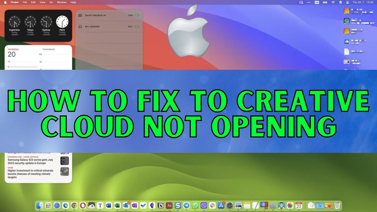 How to fix to Creative Cloud Not Opening In MacOS (2025)