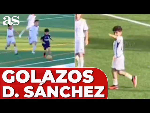 DAVID SÁNCHEZ, del Real Madrid, viral por estos GOLAZOS en la cantera y LA FÁBRICA class=