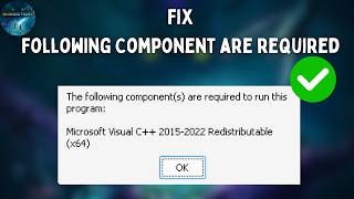 FIx The Following Component are required to run this program in Subnautica 2