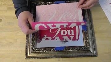 Sticky Notions Etch a Framed Mirror