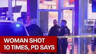 'Broke my heart': Woman shot 10 times while working at a gas station