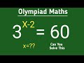 3^(a-2)=60||US olympiad maths question|| how to solve exponential problem|| find a=? ||