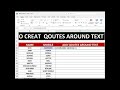 HOW TO CREAT QOUTES AROUND TEXT #excel #tutorialexcel #exceltips #mstechtricks