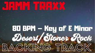 Desert Rock Backing Track – 80 BPM – Key of E Minor – Beginner Guitar