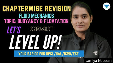 Target #HPCL_2021 | Chapterwise Revision | Fluid Mechanics | Buoyancy & Floatation | Lamiya Naseem