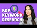 Profitable KDP Keyword Research Method - Easy and free, great for beginners